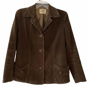 Vintage Genuine Heeksuede Brown Blazer Jacket XS Small Mid Century MCM 1960s